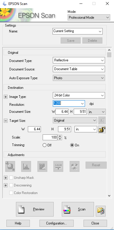 epson scanner setup